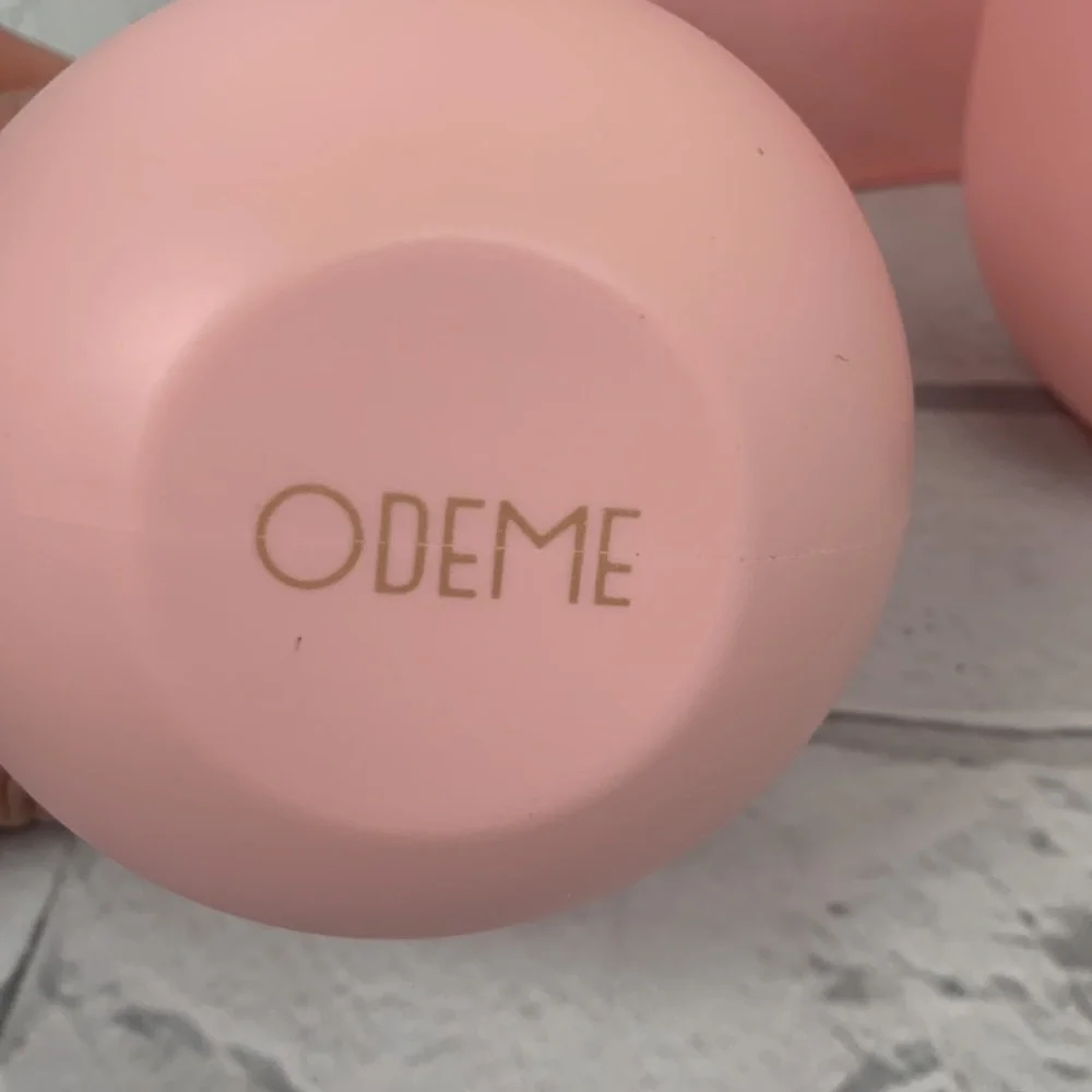 Odeme Silicone pink Wine glasses Set of two with dust bag Light pink
